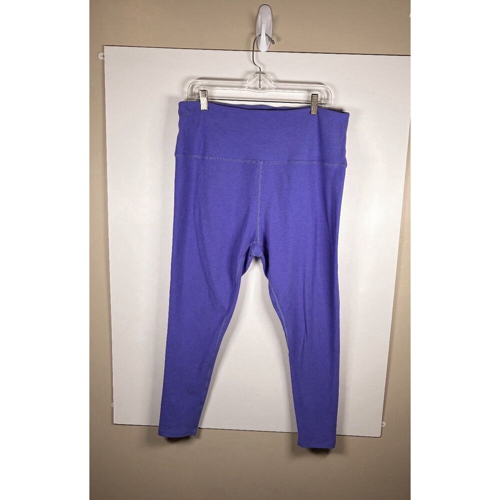 Beyond Yoga High Waist Leggings Women 2X Purple Periwinkle Made in USA EUC
